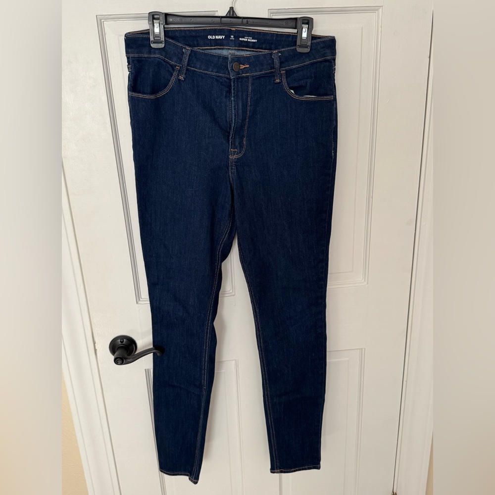 Old Navy High-Rise Super Skinny Jeans - Dark Blue